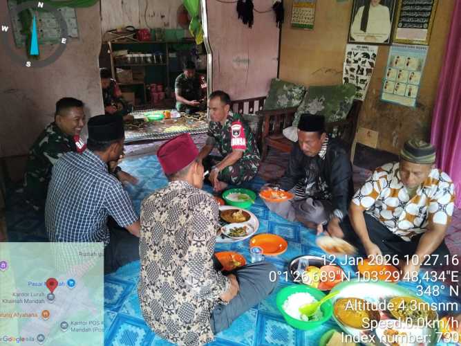 Babinsa Koramil 08/Mdh Hadiri Doa Syukuran Keberangkatan Umroh Warga Binaan