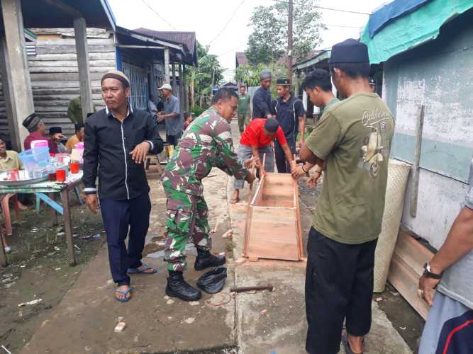 Babinsa Layangkan Ucapan Bela Sungkawa