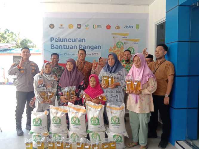 Kadis Sosial Inhil Hadiri Peluncuran Bantuan Pangan Alokasi Oktober–November 2025