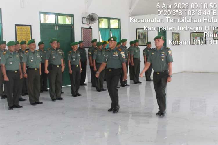 Koramil 01/Tembilahan ikuti Pelepasan Prajurit yang Purna Tugas