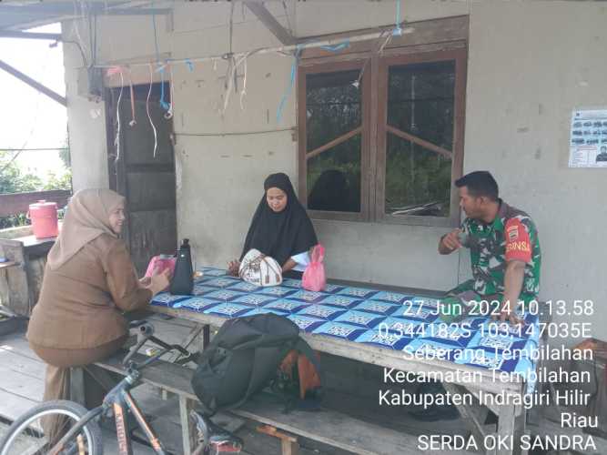 Serda Oki Sandra Gemakan Nilai Pancasila di Kampung Binaan