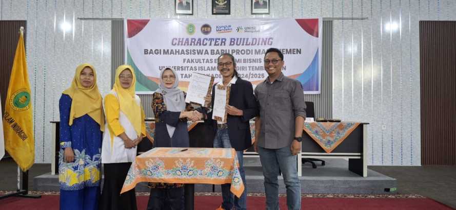 FEB UNISI melakukan MoA dengan FEB UNRI dan Prodi Manajemen Melaksanakan Kegiatan Character Building untuk Mahasiswa Baru