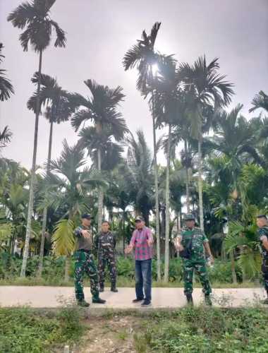 Dandim 0314/Inhil Meninjau Calon Lokasi Pendirian Koperasi Merah Putih di Desa Bagan Jaya
