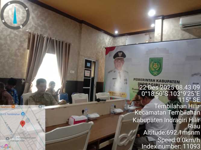 Danposramil 01/Tembilahan Laksanakan upaya Pengendalian inflasi daerah melalui rapat koordinasi TPID