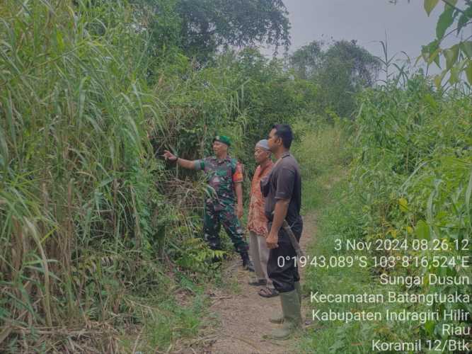 Serda Pernando  Patroli Karhutlah di Desa Sungai Dusun