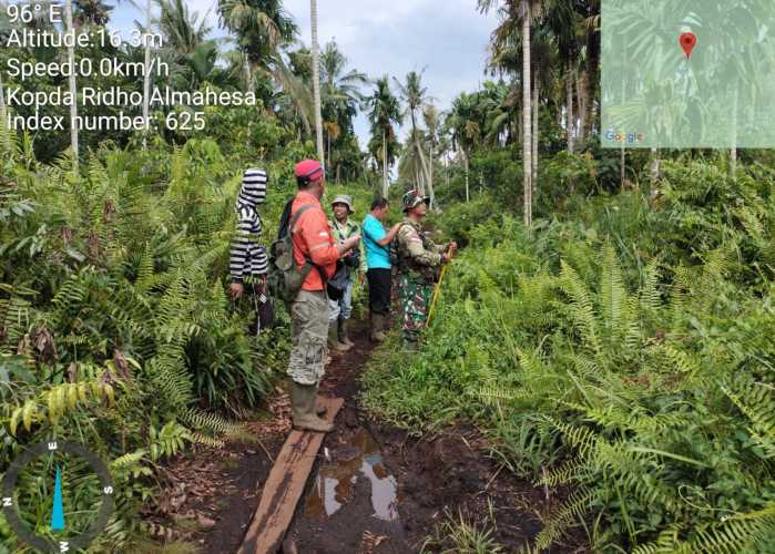 Kopda Ridho Bersama RPK Cek Kelembaban  Lahan Terbuka Konsesi