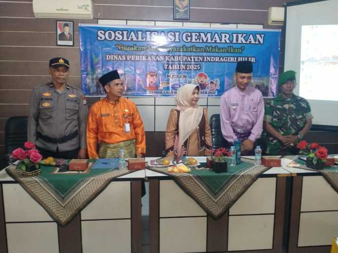 Danposramil 01/Tembilahan Hulu Hadiri Sosialisasi Gemar Makan Ikan di Kecamatan Tembilahan Hulu