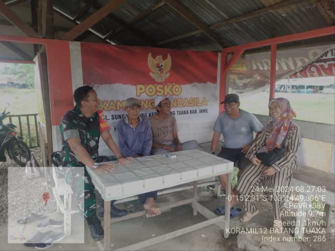 Babinsa Sungai Piring Cegah  Narkoba di Wilayah Dengan Sosialisasi