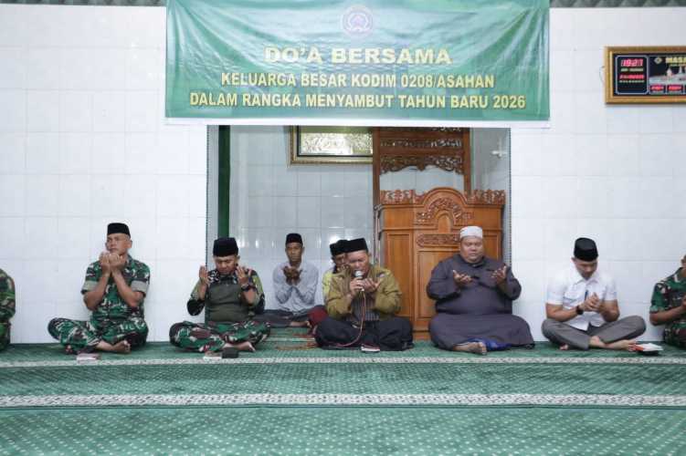 Jelang Akhir Tahun, Dandim 0208/Asahan Ajak Prajurit Gelar Doa Bersama
