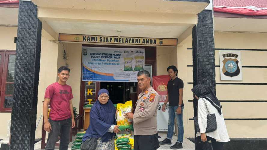 Dalam Menjaga Stabilitas Pasokan dan Harga Pangan Beras, Polsek Kuindra Gencar Laksanakan Gerakan Pangan Murah