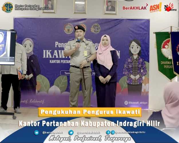 Kakantah Hadiri Pengukuhan Ikawati Kantah Inhil