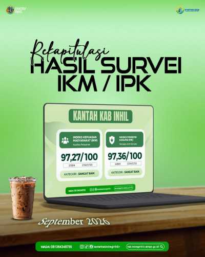 Pelayanan Makin PASTI,  Kantor Pertanahan Indragiri Hilir Raih Nilai IKM dan IPK Hampir Sempurna Periode September 2026