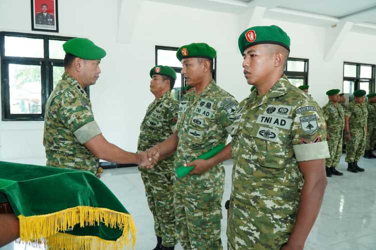 Dandim 0314/Inhil Pimpin Korps Raport, Tiga Personel Resmi Pindah Satuan