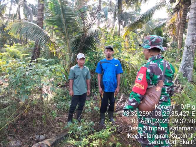 Babinsa Terus Bina Wujudkan  Kelestarian Lingkungan