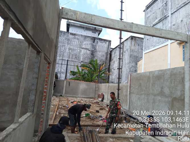 Babinsa Koramil 01/Tembilahan Ajak Warga Terapkan Pola Hidup Sehat
