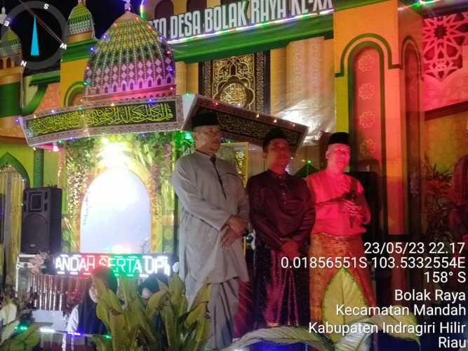 Danramil 08/Mandah Hadiri  Pembukaan  STQ Desa Bolak Raya Ke 20