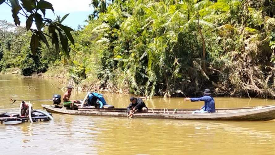 Tambang Emas Ilegal Diobrak-abrik, 7 Rakit Mesin Isap Jadi Barang Bukti Polisi