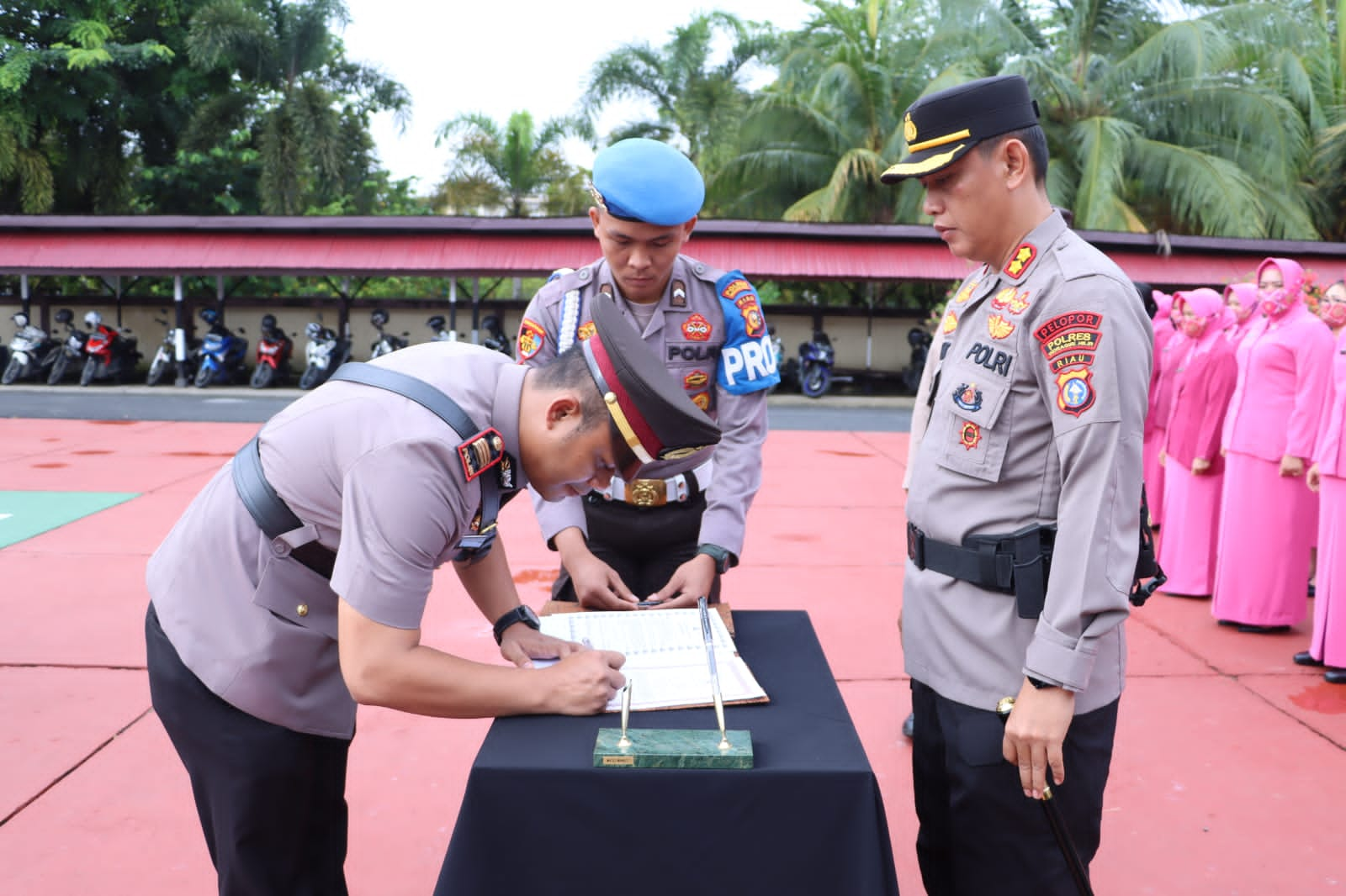 Kapolres Inhil Sertijab Kasat Intelkam dan Jajaran