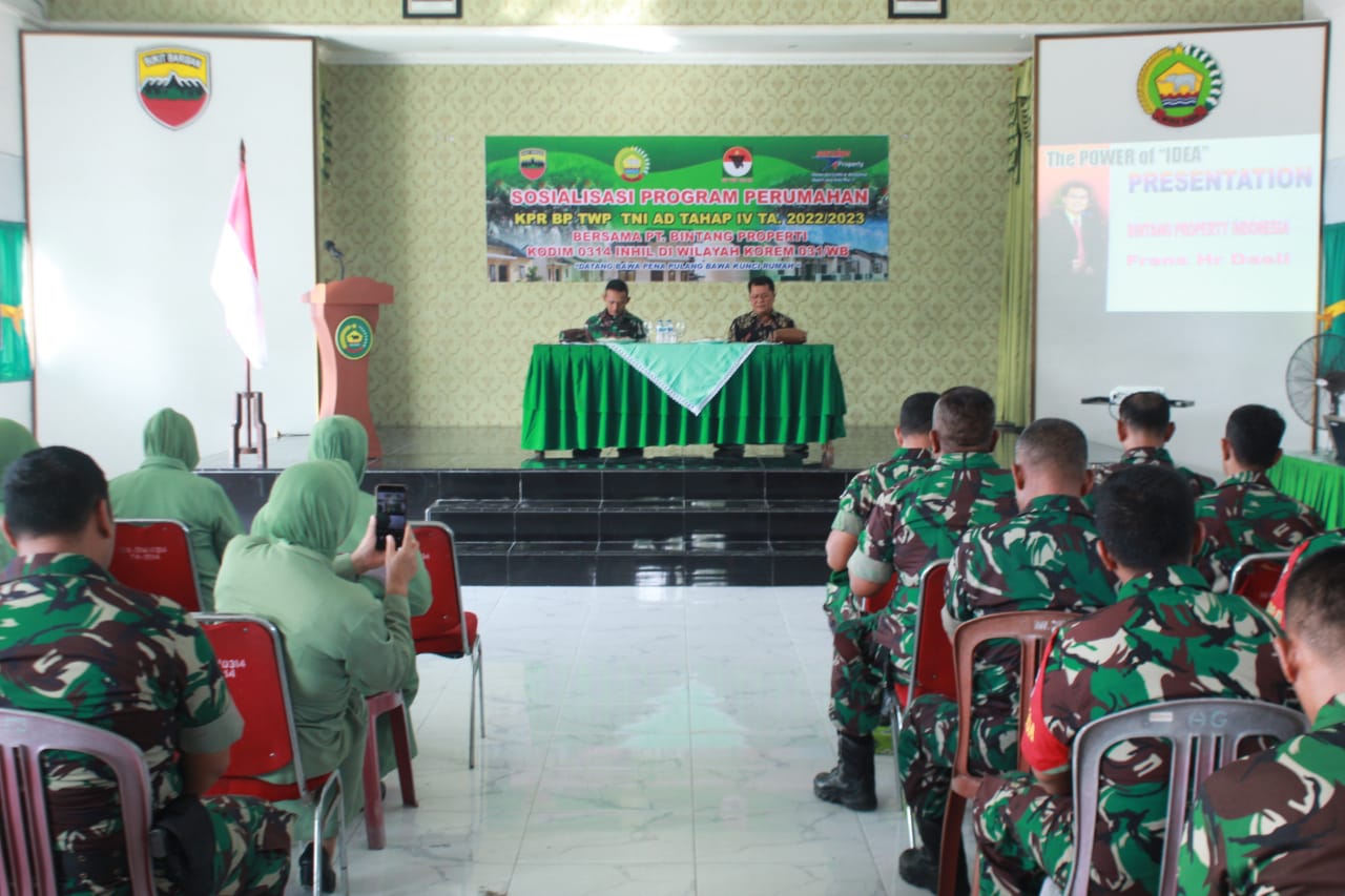 Anggota Koramil 12/Batang Mengikuti Sosialisasi Program Perumahan