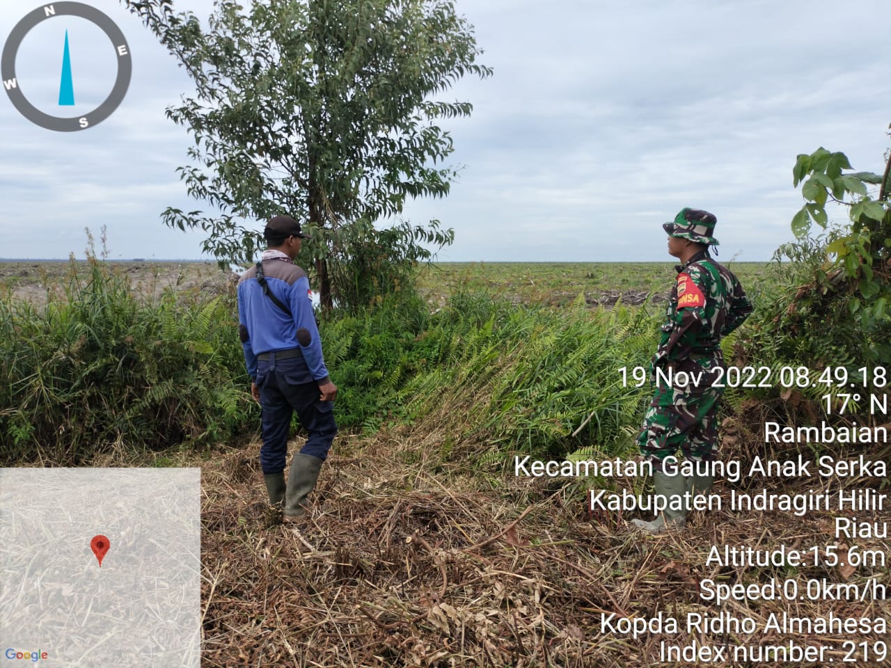 Kopda Ridho Almahesa  Membentuk Jaring  Komando Cegah Karhutlah