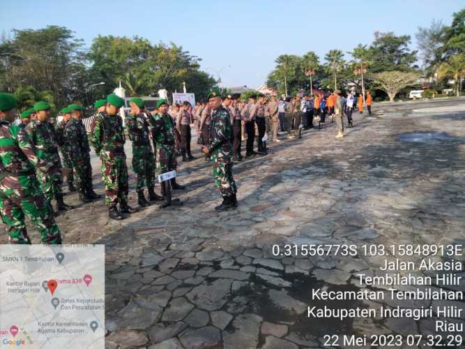 Sertu Surahman ikuti upacara Hari kebangkitan nasional di kantor bupati kab Inhil