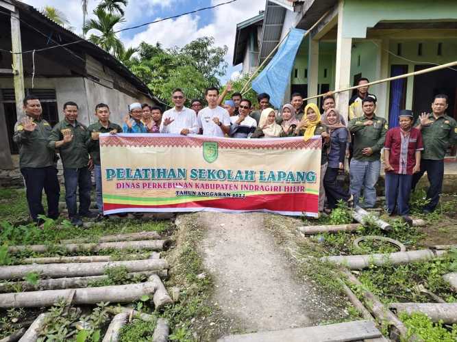 Bidang Penyuluhan Dinas Perkebunan Bersama Fasda Riau Lakukan Pembinaan Kelompok Tani.