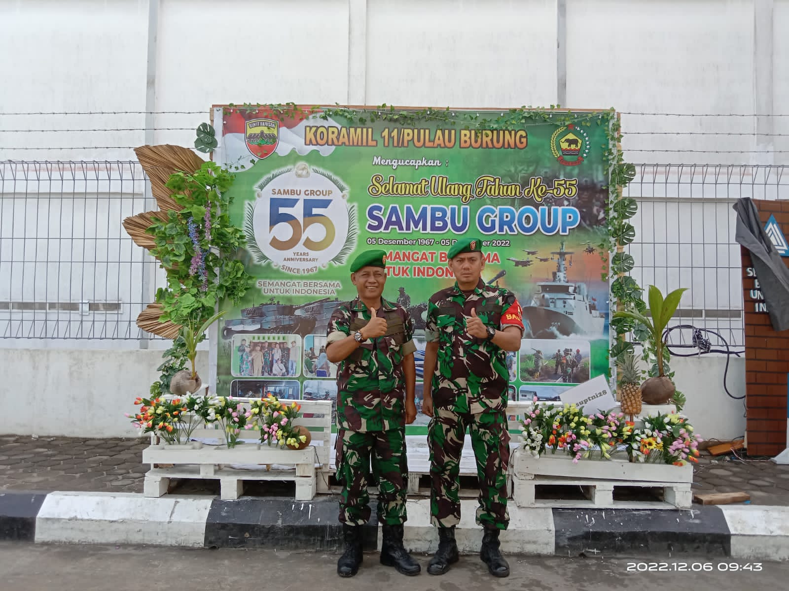 HUT Ke - 55 Sambu Group, Koramil 11/Pulau Burung Partisipasi Perlombaan Foto Both