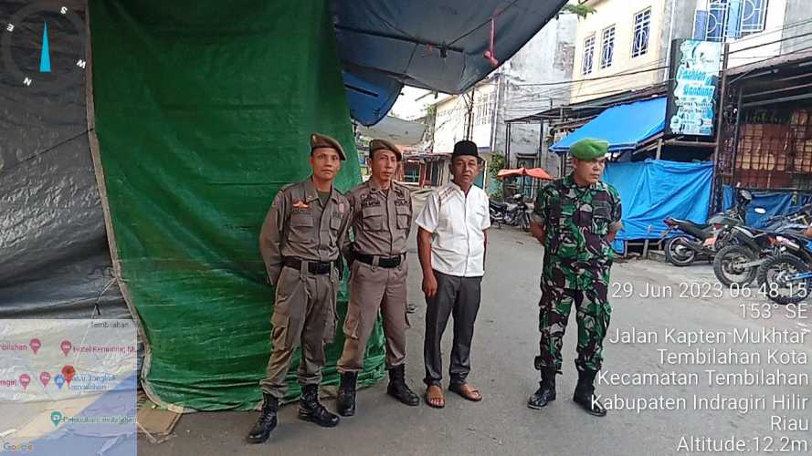 Serka S.simbolon lakukan PAM sholat hari raya haji di gajah Mada