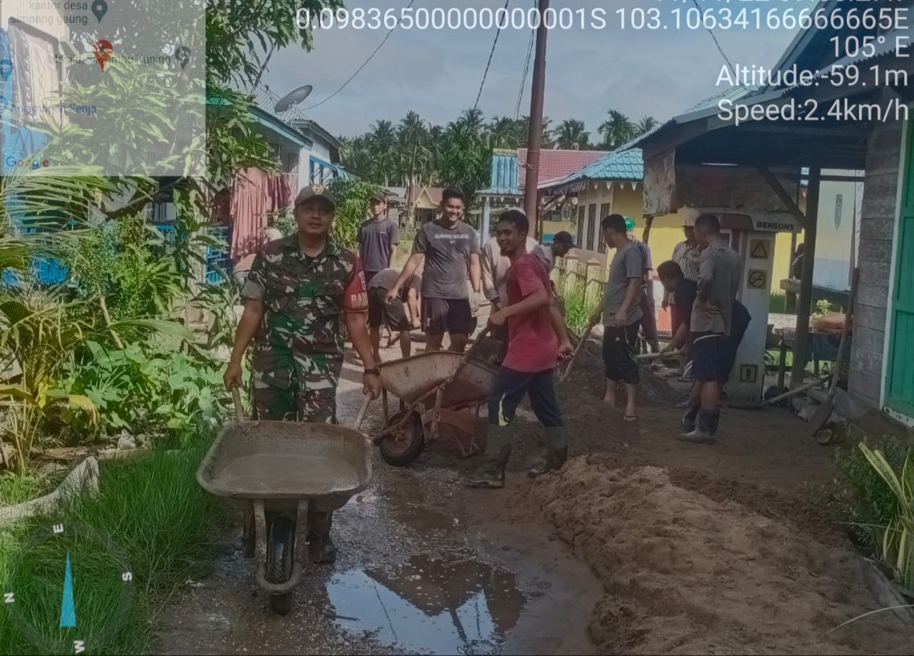 Serda Guntur Sempurna Membina Warga dengan Gotong Royong