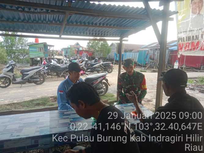 Komsos Babinsa di Sejalankan Program Pemerintah Menjaga Keamanan Nasional