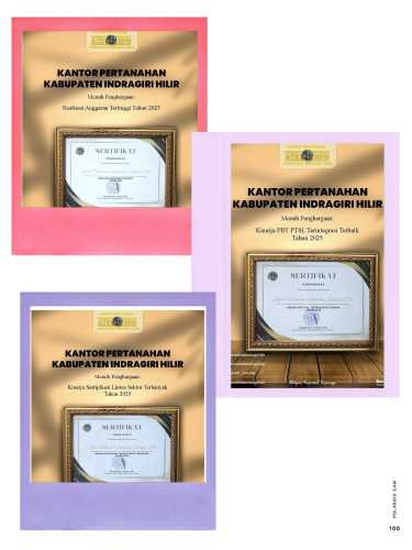 Pelayanan Prima Berbuah Prestasi, Kantah Inhil Borong Penghargaan BPN Riau