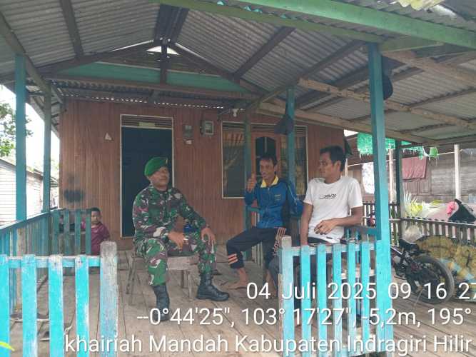 Babinsa Desa Bolak Raya Pererat Kebersamaan dengan Warga Binaan