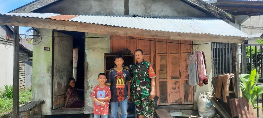 Babinsa Kota Data Anak Yatim Untuk Santunan Komandan Korem 031/WB