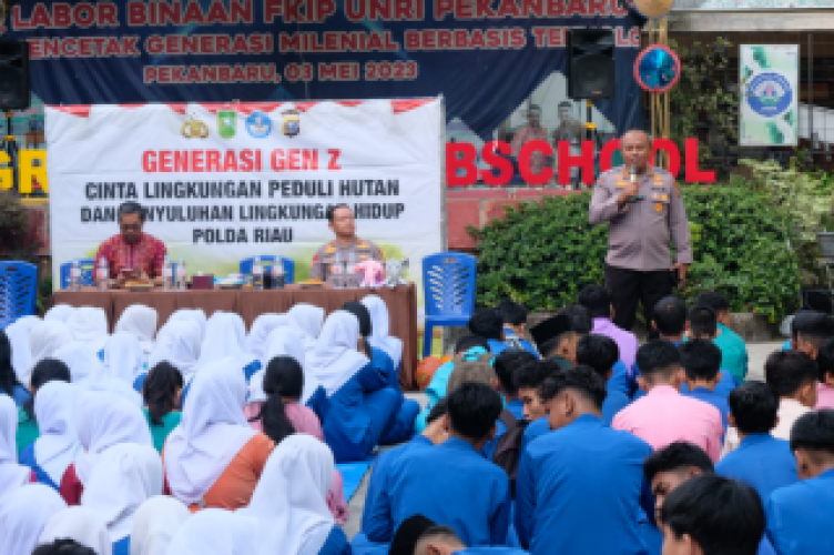 Kombes Anom Ajak Siswa Gencarkan Program Green Policing di SMK Labor Pekanbaru