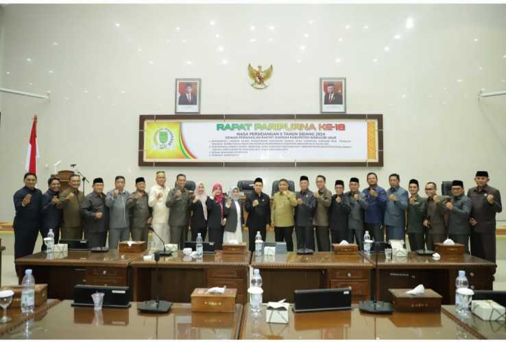 DPRD Inhil Gelar Rapat Paripurna Ke-18 Masa Persidangan II Tahun Sidang 2024