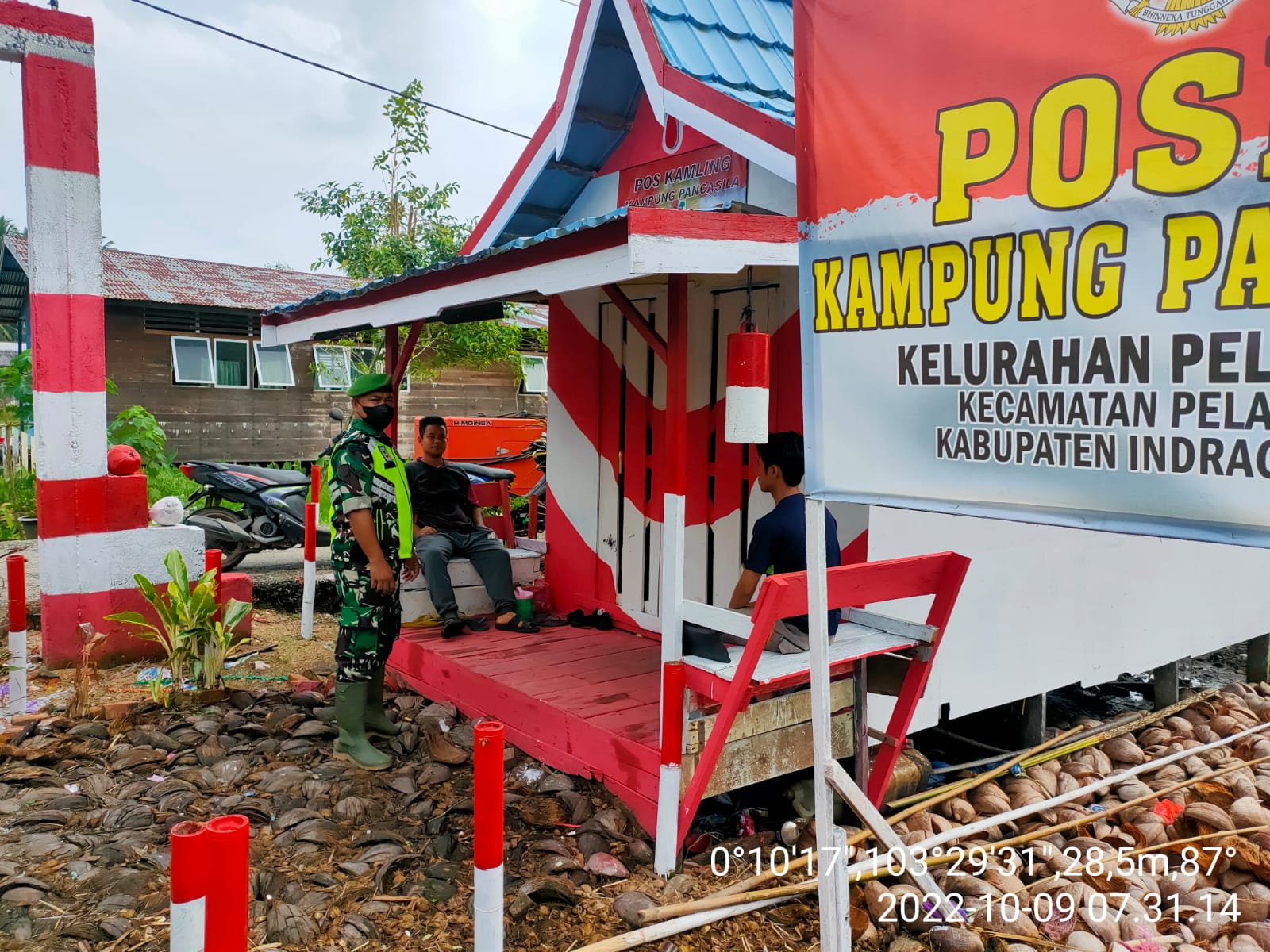 Serda Candra Bastian Babinsa Koramil 10/Pelangiran Sampaikan Pentingnya Kampung Pancasila