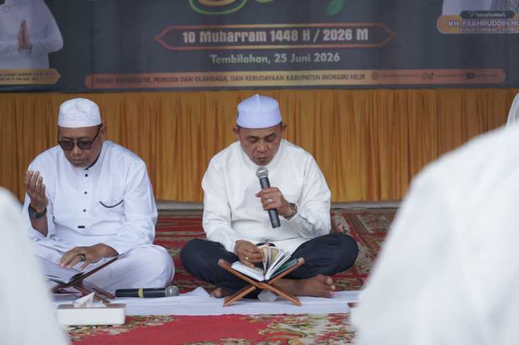 Bupati Herman Pimpin Khatam Al-Qur’an Sambut Tahun Baru Islam 1448 H dan Milad ke-61 Kabupaten Inhil