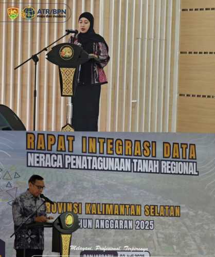 Direktorat Jenderal Penataan Agraria Menghadiri Rapat Integrasi Data Neraca Penatagunaan Tanah Regional di Kantor Wilayah BPN Provinsi Kalimantan Selatan