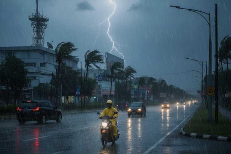 Waspada Petir dan Angin Kencang, Hujan Diprakirakan Meluas Hingga Malam Hari
