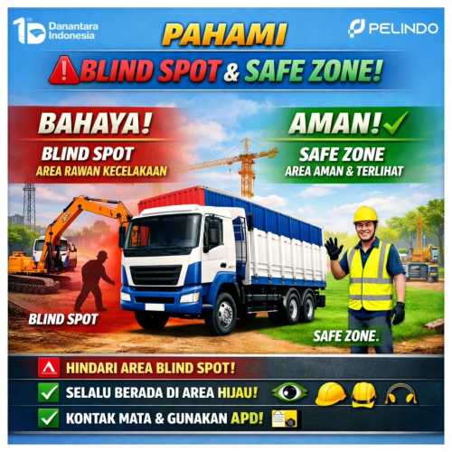 Hindari Blind Spot, Utamakan Safe Zone, Keselamatan Kerja Tanggung Jawab Kita Bersama