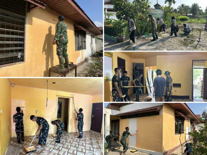 Kodim 0314/Inhil Gelar Karya Bakti di Panti Asuhan Puri Kasih Tembilahan