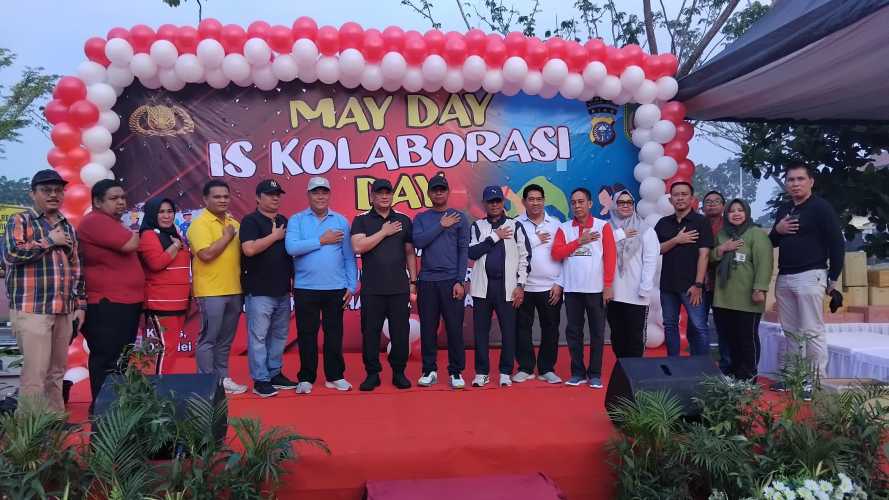 Wabup Rohil Hadiri Peringatan May Day 2025 di Polres Rohil