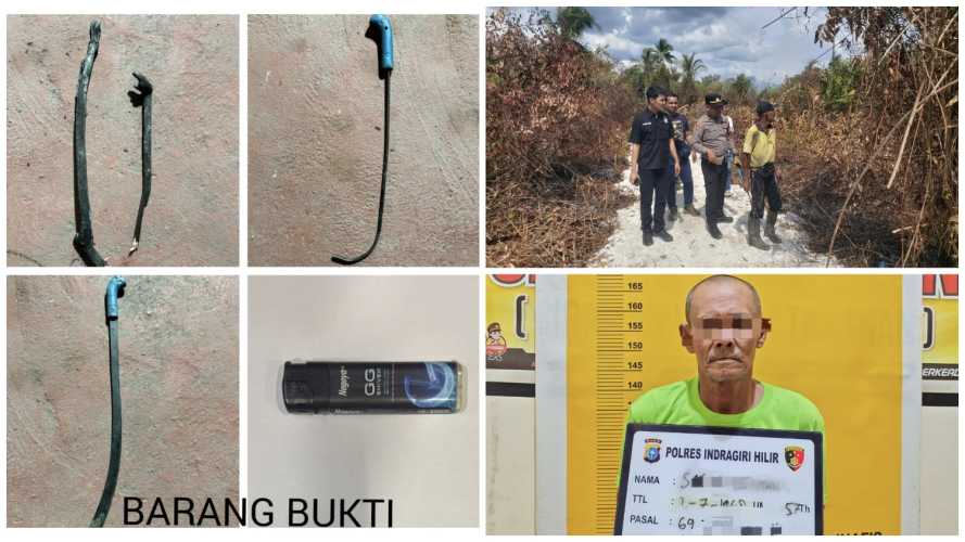 Polres Inhil Ungkap Kasus Karhutla di Pekan Arba, Satu Orang Ditetapkan Tersangka