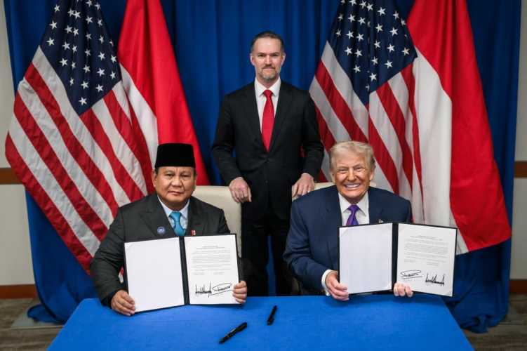 Presiden Prabowo dan Presiden Trump Teken Perjanjian Perdagangan
