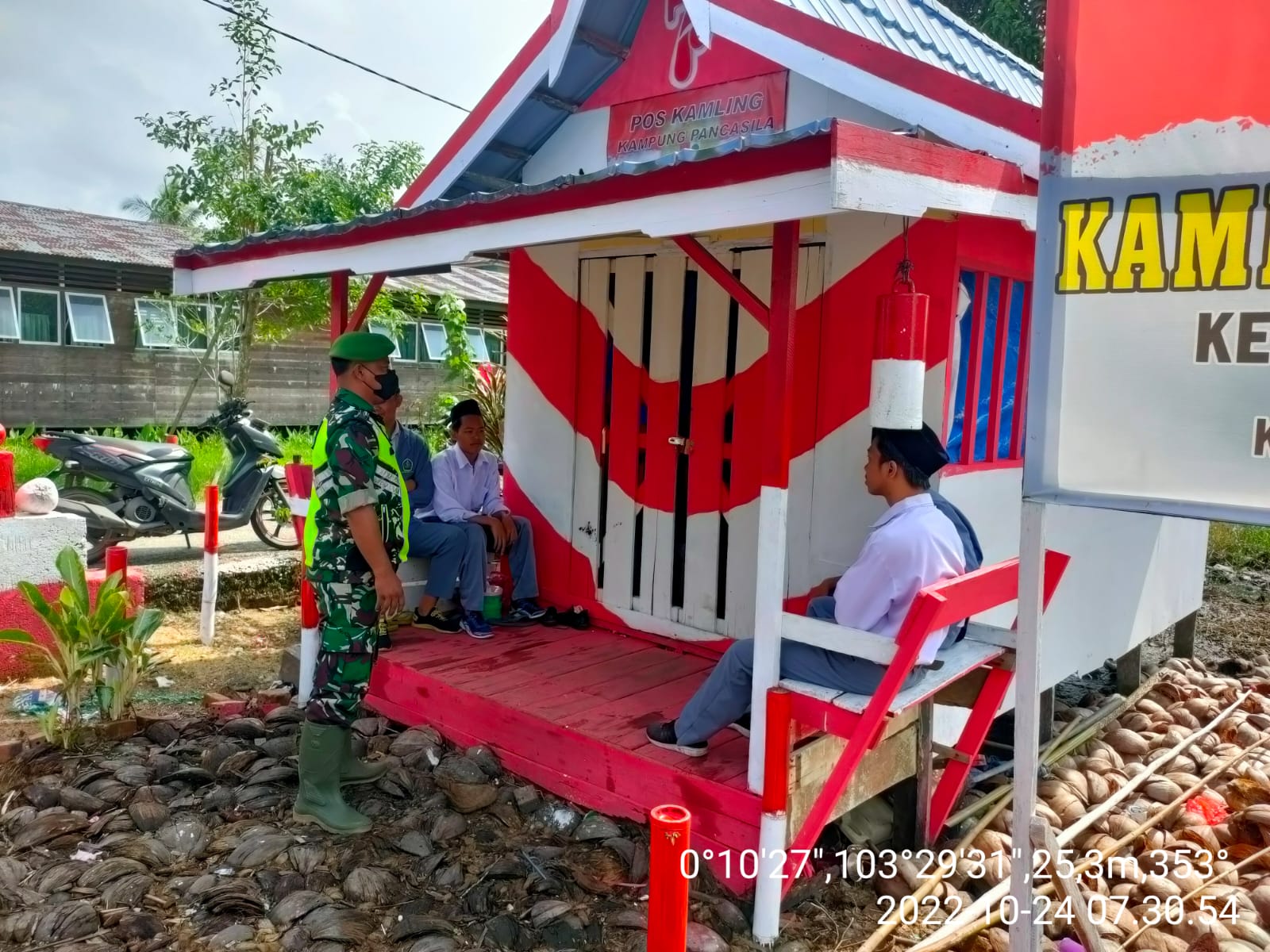 Serda Candra Bastian Babinsa Koramil 10/Pelangiran Bentuk Sikap kecintaan Tanah Air