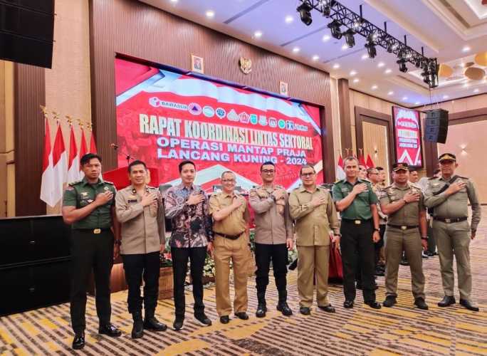 Kapolres Inhil Hadiri Rakoor Lintas Sektoral Operasi Mantap Praja Lancang Kuning