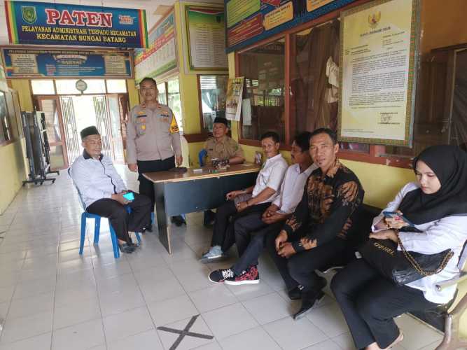 Cooling System, Kapolsek Sungai Batang IPTU HENDRI.J, S.H Sambangi Kantor Camat sungai Batang