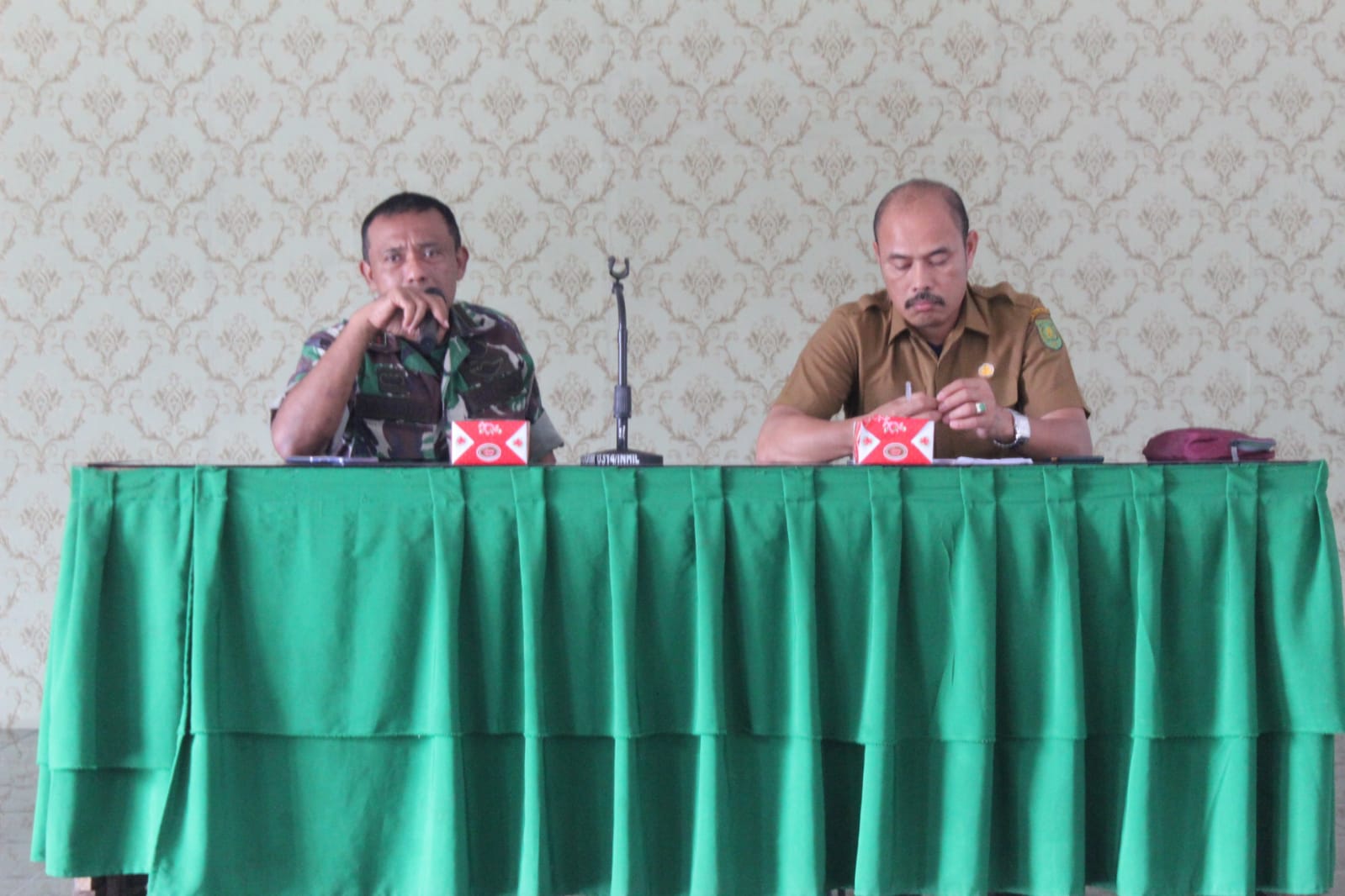 Pasiop Kodim 0314/Inhil Pimpin Rakor Kegiatan  Menjelang HUT TNI Ke -77