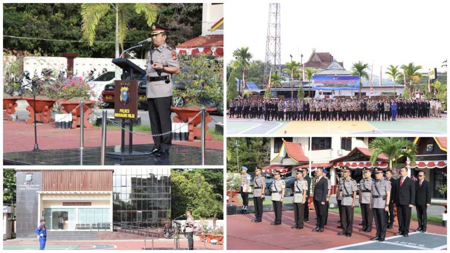 Polres Indragiri Hilir Gelar Upacara Peringatan Hari Juang Polri Tahun 2025