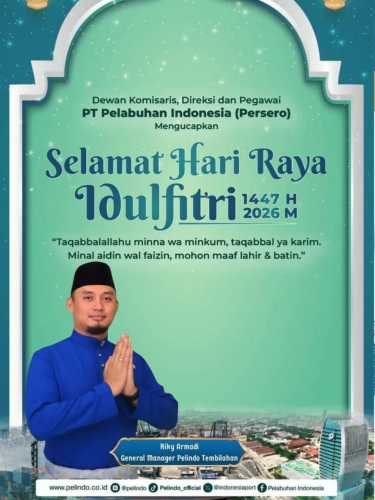 Sambut Idulfitri 1447 H, GM Pelindo Tembilahan Riky Armadi Sampaikan Pesan Kebersamaan